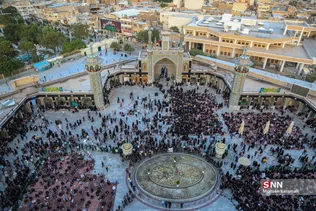 آیین تعویض پرچم حرم مطهر حضرت معصومه(س)