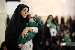 مراسم شیرخوارگان حسینی در حرم حضرت معصومه (س)