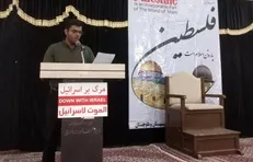 قرائت بیانیه بسیج دانشجویی دانشگاه فرهنگیان استان سیستان و بلوچستان در نماز جمعه زابل