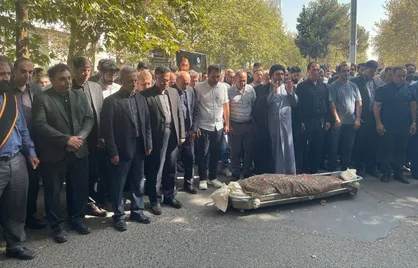 مراسم تشییع پیکر محمد امین کلاته، دانشجوی دانشکده فنی دانشگاه تهران