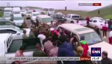حضور فرمانده نیروی زمینی ارتش در محل سانحه سقوط بالگرد حامل رئیس جمهور