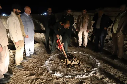 کلنگ اردوگاه زائران کربلای ایران در خرمشهر به زمین زده شد