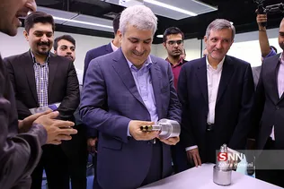 سورنا ستاری و علی خاکی صدیق در آیین افتتاح مرکز نوآوری نصیر