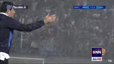 بارش شدید باران در ورزشگاه شهید وطنی قائمشهر