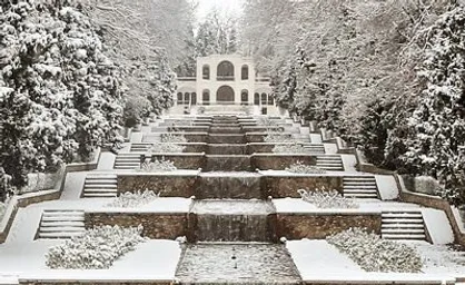 بارش برف در شهر کرمان / کارمانیا سفید پوش می شود