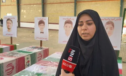 مدیر مدرسه جنب سالن ورزشی لامرد: زمان حمله موشکی، مدرسه تعطیل بود در غیر اینصورت میناب دومی اتفاق می&zwnj;افتاد + فیلم