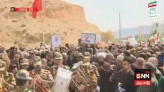 تشییع باشکوه پیکر شهید دکتر غلامحسن محمدی در شاهرود و مجن سمنان+فیلم
