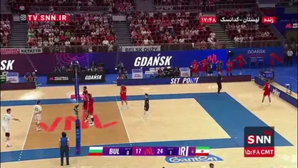 پایان ست دوم : ایران 2&nbsp; &ndash;  بلغارستان 0