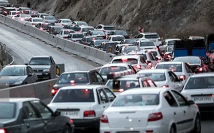 ترافیک سنگین در محور&zwnj;های منتهی به شمال