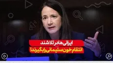 ایرانی‌ها در تلاشند انتقام خون سلیمانی را بگیرند