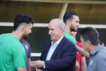 تمرین تیم ملی ایران بعد از بازگشت از هنگ&zwnj;کنگ با حضور تاج