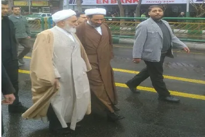 ناطق نوری در راهپیمایی ۲۲ بهمن ماه حضور یافت