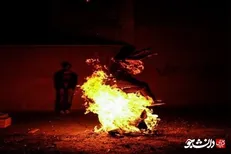 انفجار موادمحترقه در بالکن ساختمان مسکونی