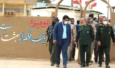 حضور سردار فدوی در یادمان شهدای هویزه
