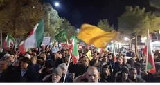 سربازان امام خامنه‌ای امشب در میدان شهرکرد خبردار شدند + فیلم
