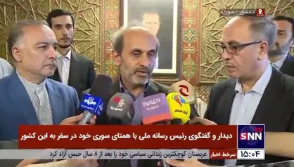 گفتگوی جبلی با همتای سوری خود به زبان عربی