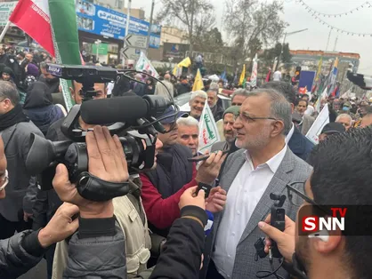 حضور شهردار تهران در  راهپیمایی بزرگ روز قدس در تهران+ عکس