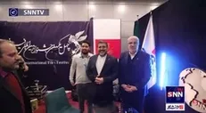 حضور وزیر ارشاد و وزیر نفت در غرفه خبرگزاری دانشجو و تقدیر و تشکر از پوشش لحظه‌ای اخبار جشنواره فیلم فجر