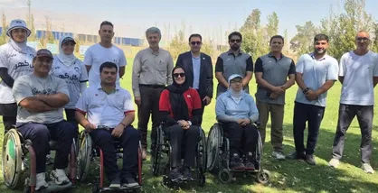 حضور رئیس فدراسیون جانبازان و توان&zwnj;یابان در میان ملی پوشان تیم&zwnj;ملی پاراتیراندازی با کمان