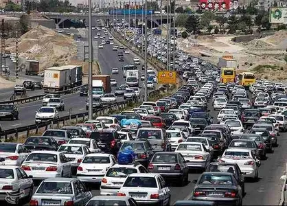 ترافیک در آزادراه کرج ـ. قزوین