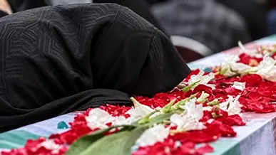 تشییع پیکر مطهر شهید مجید بهرامی در زنجان+فیلم