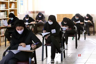 برگزاری حضوری امتحانات نهایی در دبیرستان شهید بهشتی