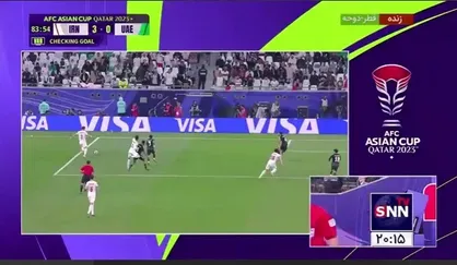 گل سوم ایران به امارات توسط var مردود شد