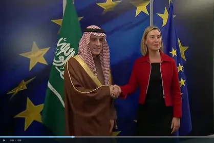 موگرینی با وزیر خارجه سعودی دیدار کرد