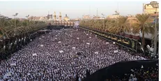 بزرگ‌ترین هیأت عزاداری عراقی‌ها در کربلا + تصاویر
