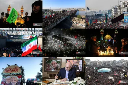 120 فریم، از شهادت تا خاکسپاری سردار سپهبد حاج قاسم سلیمانی