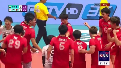 پایان دست سوم و قهرمانی ژاپن در آسیا / ایران 0 - ژاپن 3
