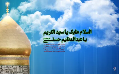 مدیحه سرایی در روز میلاد با سعادت حضرت عبدالعظیم حسنی (ع) / آسمان ری غرق در نور و شادی؛ مژده اهل تهران که عبدالعظیم آمد + فیلم