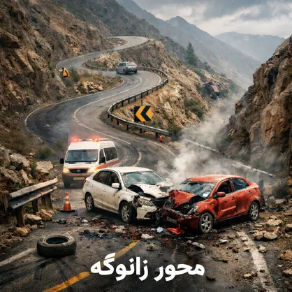 تکرار تصادفات در یک محور پرترافیک / ضعف زیرساخت&zwnj;های محور زانوگه همچنان پابرجاست