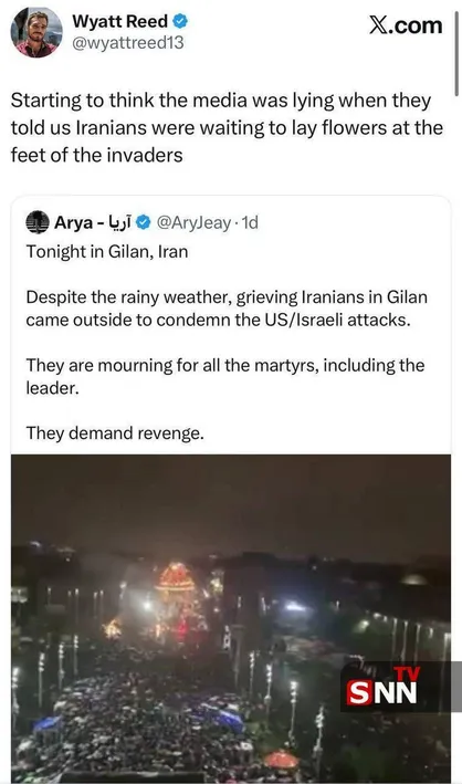 روزنامه&zwnj;نگار آمریکایی: رسانه&zwnj;ها به ما دروغ می&zwnj;گفتند که ایرانی&zwnj;ها منتظرند به پای متجاوزین گل بریزند