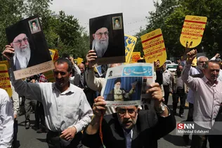 راهپیمایی حمایت از بیانیه شورای عالی امنیت ملی در تهران
