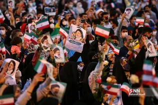 جشن پیروزی ابراهیم رئیسی در انتخابات ریاست جمهوری