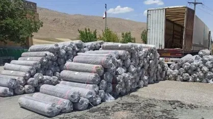 توقیف محموله ۴۰ میلیارد تومانی پارچه قاچاق در شهرضا اصفهان