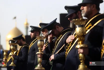 دسته عزای خادمان کریمه اهل بیت(س) در سوگ امام موسی کاظم(ع)