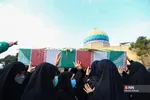 آیین تشییع و تدفین شهید گمنام در دانشگاه خوارزمی