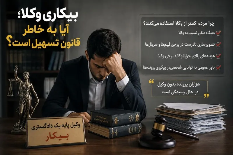 بیکاری وکلا آیا به خاطر قانون تسهیل است؟