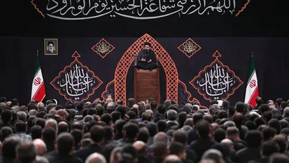 مراسم عزاداری شب تاسوعای حسینی در حسینیه امام خمینی (ره)