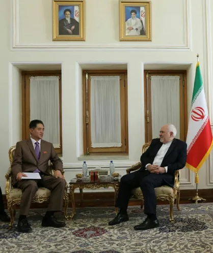 دیدار خداحافظی سفیرکره&zwnj;شمالی با ظریف