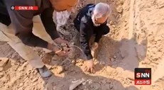 پیکر مطهر یک شهید دوران دفاع مقدس در موسیان ایلام تفحص شد