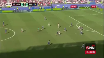 گل اول آمریکا به بوسنی توسط بالوگان / بوسنی 0 - 1 آمریکا