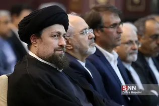 سید حسن خمینی در تجدید میثاق وزیر امور خارجه و روسای نمایندگی های ایران در جهان با آرمان‌های امام (ره)