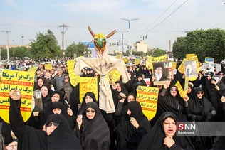 راهپیمایی مردم اهواز در محکومیت ترور حاج قاسم سلیمانی