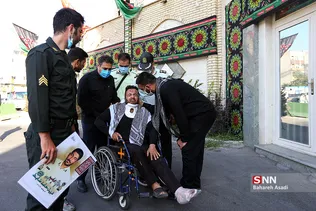مراسم تشییع پیکر شهید حامد ضابط