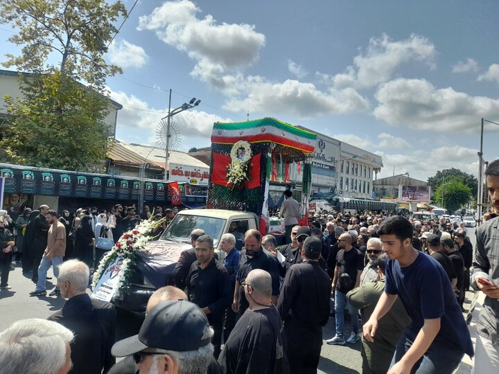 پیکر شهید نیما مرادی در بندر انزلی آرام گرفت+فیلم و عکس پیکر شهید نیما مرادی در بندر انزلی آرام گرفت+فیلم و عکس