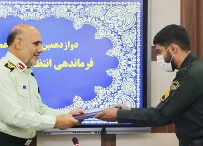 پلیس شجاع مانع سرقت از طلافروشی شد