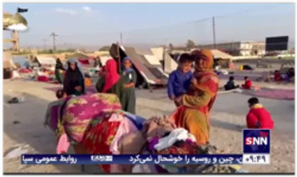 اسکان موقت مهاجران افغان در شهر مرزی چمن